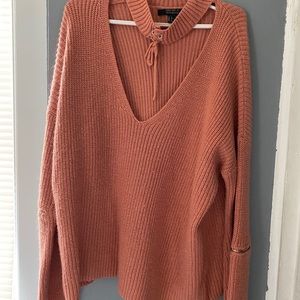 Pinkish-Orange Forever 21 Sweater